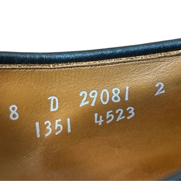 ALLEN EDMONDS Fairgate Brown Leather Lace Up Derby sz 8D Dress Shoe Cap Toe 1351 - Picture 10 of 11